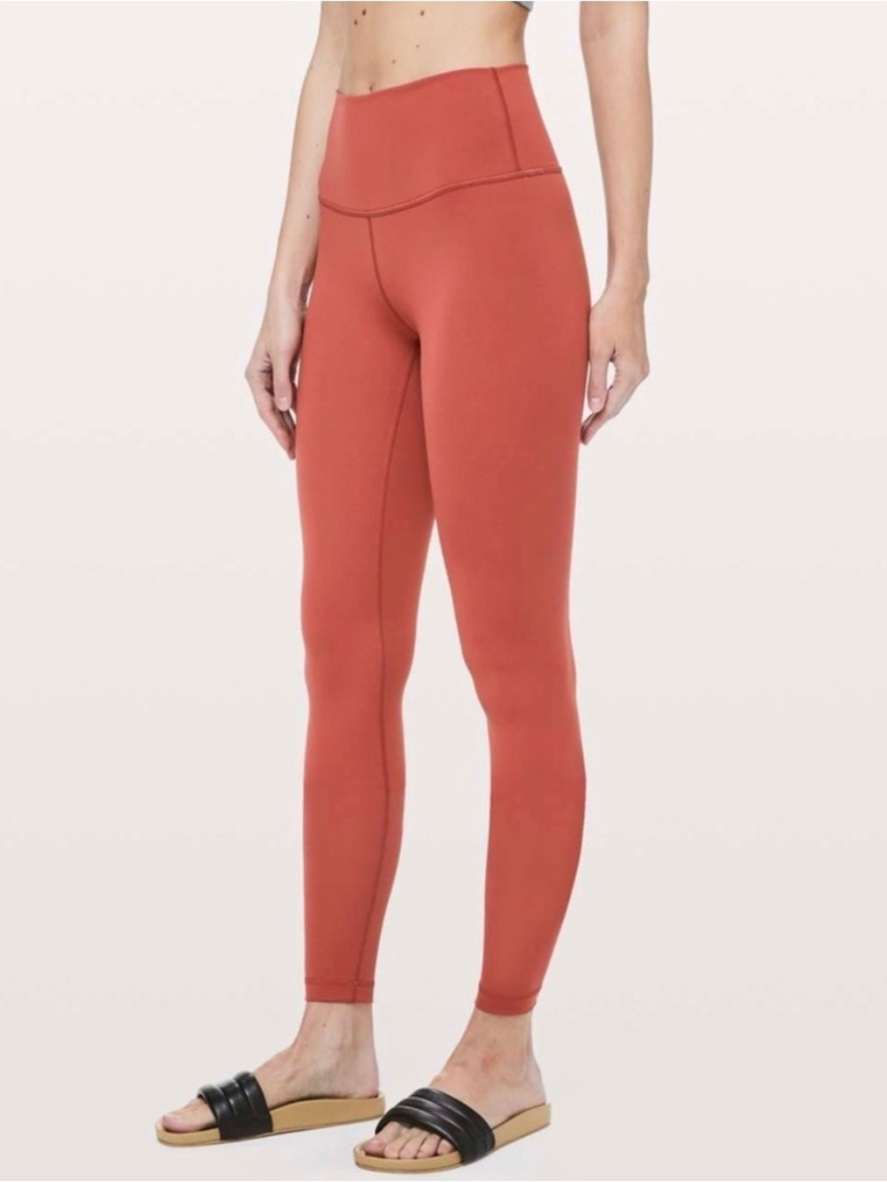 Lululemon Wunder Under High Rise Tight 28" Luxtreme Brick Rose Size 6 NEW